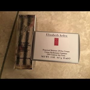 Lancôme bronzer and Elizabeth Arden cream